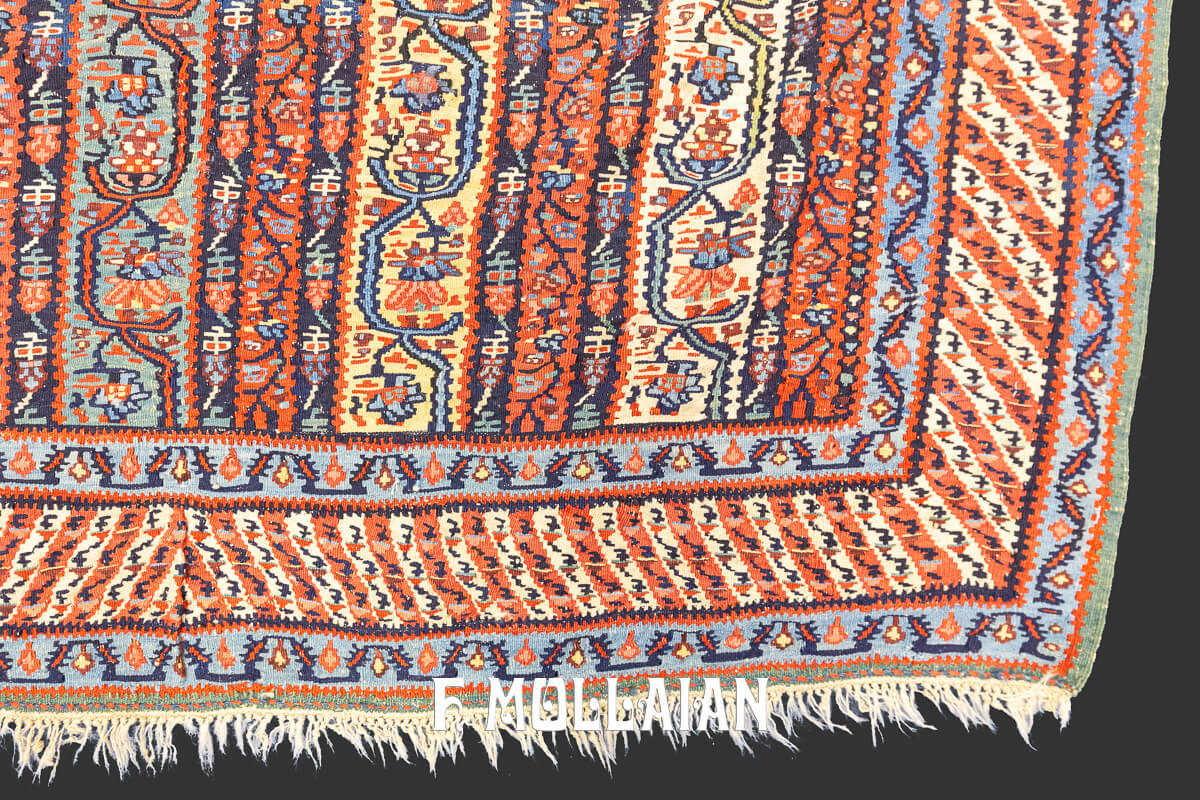 Kilim Rug Senneh Striped Design n°:555947